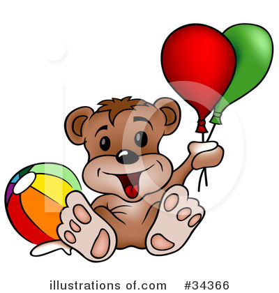 Birthday Bear Clipart #34366 by dero
