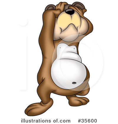 Royalty-Free (RF) Bear Clipart Illustration by dero - Stock Sample #35600
