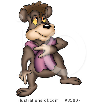 Royalty-Free (RF) Bear Clipart Illustration by dero - Stock Sample #35607