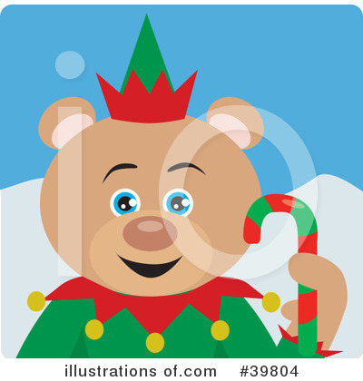 Royalty-Free (RF) Bear Clipart Illustration by Dennis Holmes Designs - Stock Sample #39804
