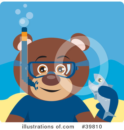 Royalty-Free (RF) Bear Clipart Illustration by Dennis Holmes Designs - Stock Sample #39810