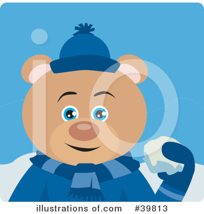 Royalty-Free (RF) Bear Clipart Illustration by Dennis Holmes Designs - Stock Sample #39813