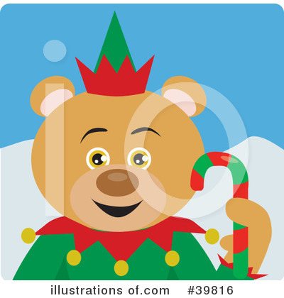 Royalty-Free (RF) Bear Clipart Illustration by Dennis Holmes Designs - Stock Sample #39816