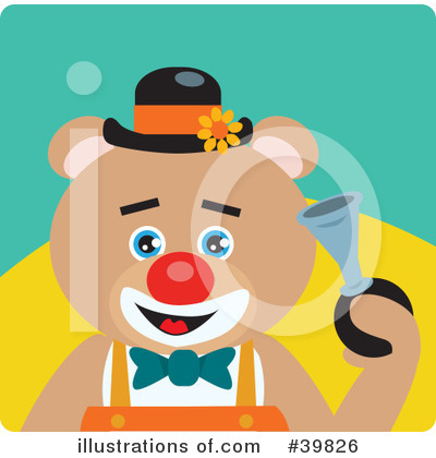 Clown Clipart #39826 by Dennis Holmes Designs