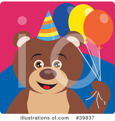 Royalty-Free (RF) Bear Clipart Illustration by Dennis Holmes Designs - Stock Sample #39837