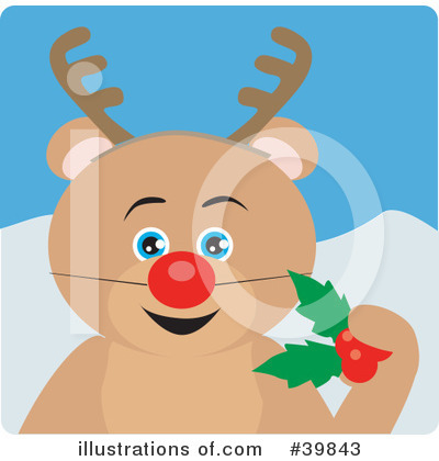Reindeer Clipart #39843 by Dennis Holmes Designs