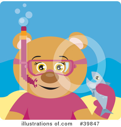 Royalty-Free (RF) Bear Clipart Illustration by Dennis Holmes Designs - Stock Sample #39847