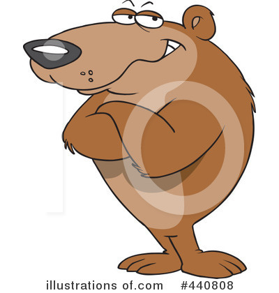 Royalty-Free (RF) Bear Clipart Illustration by toonaday - Stock Sample #440808