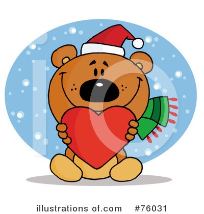 Christmas Bear Clipart #76031 by Hit Toon