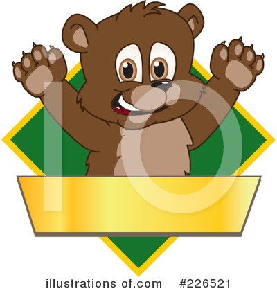 Royalty-Free (RF) Bear Mascot Clipart Illustration by Mascot Junction - Stock Sample #226521