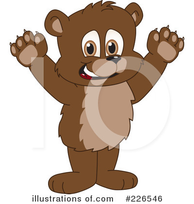 Royalty-Free (RF) Bear Mascot Clipart Illustration by Mascot Junction - Stock Sample #226546