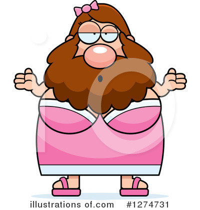 Bearded Lady Clipart #1274731 by Cory Thoman