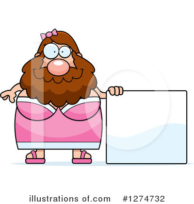 Bearded Lady Clipart #1274732 by Cory Thoman
