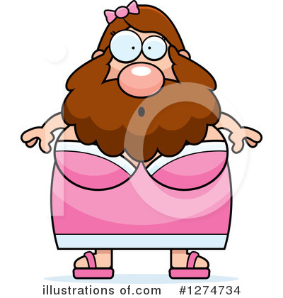 Bearded Lady Clipart #1274734 by Cory Thoman