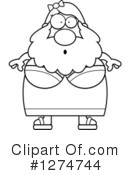 Bearded Lady Clipart #1274744 by Cory Thoman