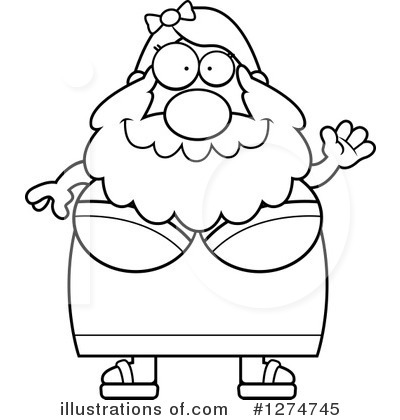 Bearded Lady Clipart #1274745 by Cory Thoman