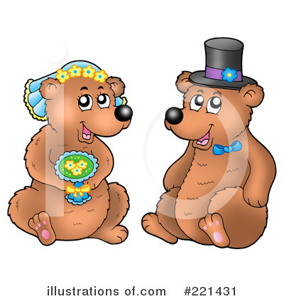 Royalty-Free (RF) Bears Clipart Illustration by visekart - Stock Sample #221431