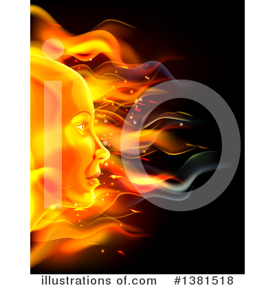 Flames Clipart #1381518 by AtStockIllustration
