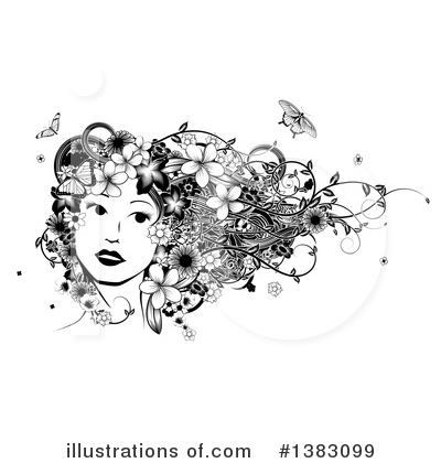Hairstyle Clipart #1383099 by AtStockIllustration
