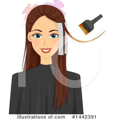 Hairstyle Clipart #1442391 by BNP Design Studio