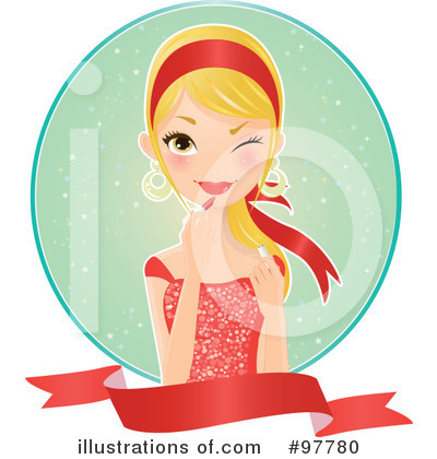 Royalty-Free (RF) Beauty Clipart Illustration by Melisende Vector - Stock Sample #97780
