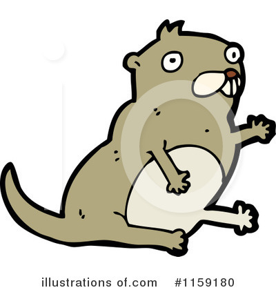Royalty-Free (RF) Beaver Clipart Illustration by lineartestpilot - Stock Sample #1159180