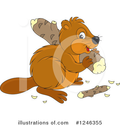 Beaver Clipart #1246355 by Alex Bannykh