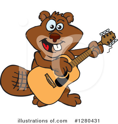 Beaver Clipart #1280431 by Dennis Holmes Designs