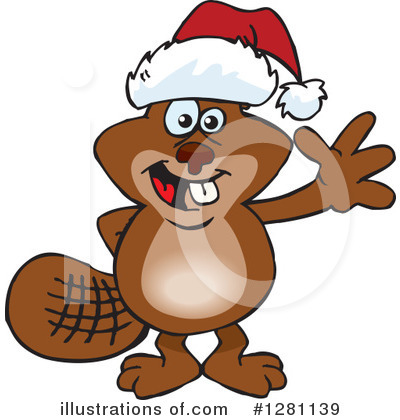 Beaver Clipart #1281139 by Dennis Holmes Designs