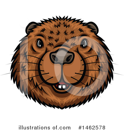 Beaver Clipart #1462578 by Vector Tradition SM