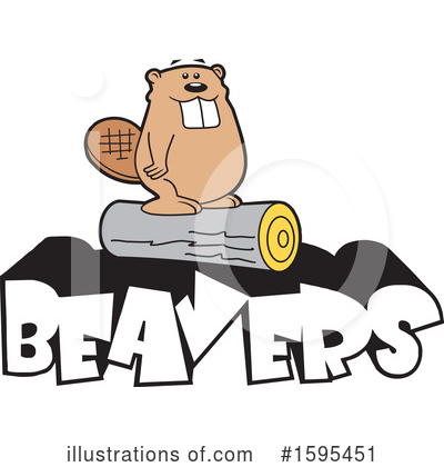 Beaver Clipart #1595451 by Johnny Sajem