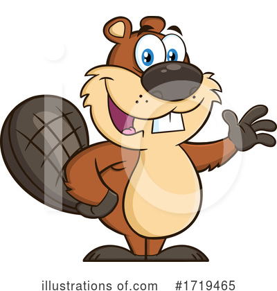Royalty-Free (RF) Beaver Clipart Illustration by Hit Toon - Stock Sample #1719465