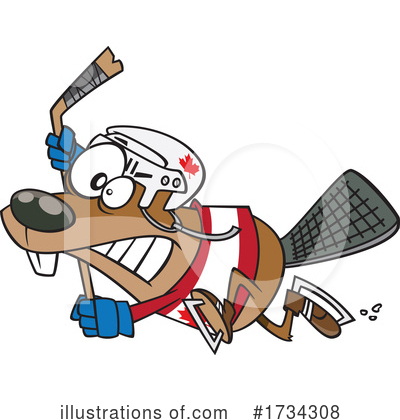 Royalty-Free (RF) Beaver Clipart Illustration by toonaday - Stock Sample #1734308