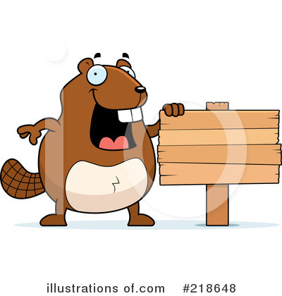 Royalty-Free (RF) Beaver Clipart Illustration by Cory Thoman - Stock Sample #218648
