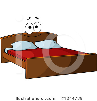 Bed Clipart #1244789 by Vector Tradition SM