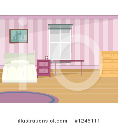 Royalty-Free (RF) Bedroom Clipart Illustration by BNP Design Studio - Stock Sample #1245111