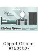 Bedroom Clipart #1286087 by Vector Tradition SM