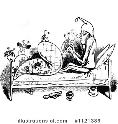 Royalty-Free (RF) Bedtime Clipart Illustration by Prawny Vintage - Stock Sample #1121386