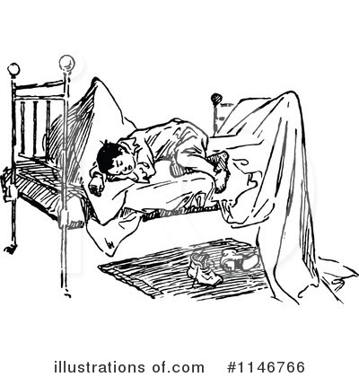 Royalty-Free (RF) Bedtime Clipart Illustration by Prawny Vintage - Stock Sample #1146766