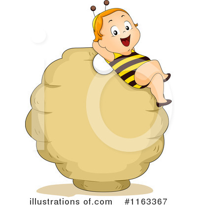 Royalty-Free (RF) Bee Baby Clipart Illustration by BNP Design Studio - Stock Sample #1163367