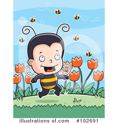 Bees Clipart #102691 by Cory Thoman