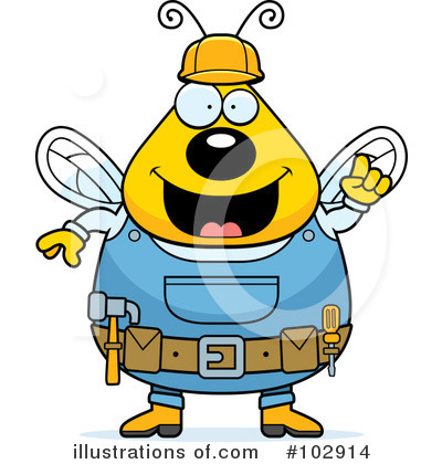 Royalty-Free (RF) Bee Clipart Illustration by Cory Thoman - Stock Sample #102914
