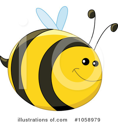 Royalty-Free (RF) Bee Clipart Illustration by yayayoyo - Stock Sample #1058979