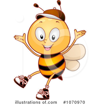 Royalty-Free (RF) Bee Clipart Illustration by BNP Design Studio - Stock Sample #1070970