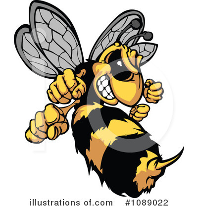 Bee Clipart #1089022 by Chromaco