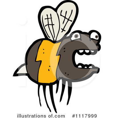 Royalty-Free (RF) Bee Clipart Illustration by lineartestpilot - Stock Sample #1117999