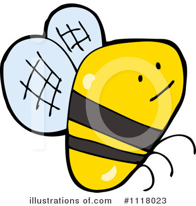 Royalty-Free (RF) Bee Clipart Illustration by lineartestpilot - Stock Sample #1118023