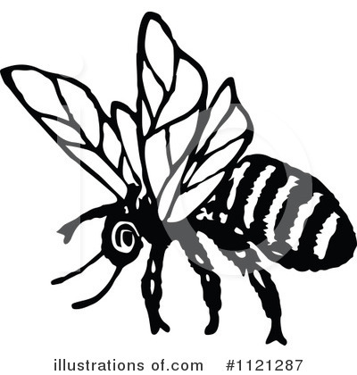 Bee Clipart #1121287 by Prawny Vintage