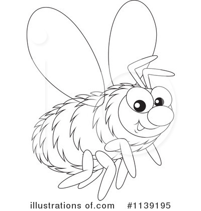 Royalty-Free (RF) Bee Clipart Illustration by Alex Bannykh - Stock Sample #1139195