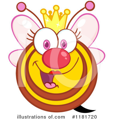 Royalty-Free (RF) Bee Clipart Illustration by Hit Toon - Stock Sample #1181720